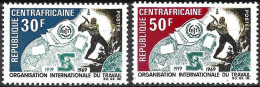 Central African Republic 1969 - Mi 193/94 - YT 118/19 ( Fiftieth Anniversary Of The O. I.T. ) MNH** - Centrafricaine (République)