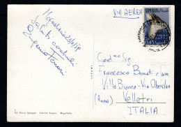 Somalia AFIS, POSTA VIAGGIATA 1959,  MOGADISCIO PER VELLETRI (ROMA) - Somalië (AFIS)