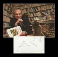 Amin Maalouf - Écrivain Franco-libanais - Carte Dédicacée + Photo - 1993 - Escritores