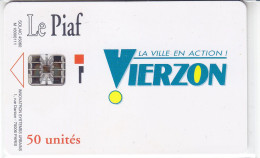 PIAF De VIERZON Sans Date Ni Tirage Dos Blanc - PIAF Parking Cards
