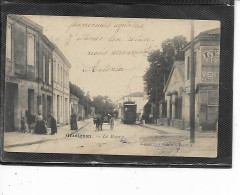 33-GRADIGNAN- Une Vue Animée Du " MARECHAL-FERRANT C.DERREY " Au Travail Dans Le BOURG En 1900 -TRAMWAY - Gradignan