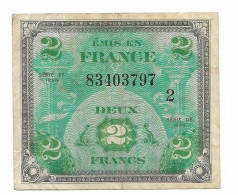 Billet De 2 Francs - Série De 1944 - Drapeau - 83403797 - - 1944 Drapeau/France