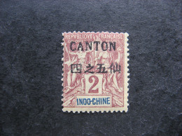 Canton: TB N° 18, Surcharge Chinoise Recto Verso, Neuf X. - Neufs