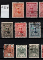 ! 1924 Collection Lot Of 14 Old Stamps From Persia, Persien - Irán