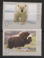 NORWAY - 2011 - N°Yv. 1687 à 1688 - Faune / Ours / Boeuf Musqué - Neuf Luxe ** / MNH / Postfrisch - Neufs