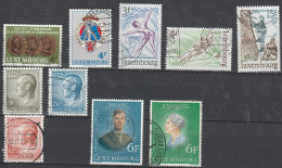 Luxembourg    .   Y&T     .    10 Timbres     .    O     .      Oblitéré - Used Stamps