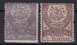 OTTOMAN EMPIRE 1888 - MLH - Sc# 84, 85 - Ongebruikt