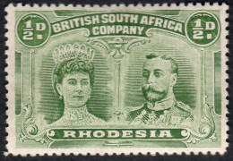 Rhodesia 1910 SG119 ½d Yellow-green Mounted Mint - Autres & Non Classés