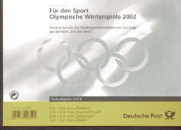 Markenheftchen Bund Postfr. MH 47 Olympische Winterspiele Postfrisch Neuf MNH ** - 2001-2010