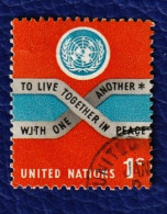 6 Timbres Des Nations Unies New-York - Usati