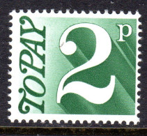 GREAT BRITAIN GB - 1970 POSTAGE DUE 2p STAMP FINE MNH ** SG D79 - Portomarken