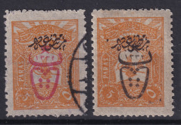 OTTOMAN EMPIRE 1917 - MLH/canceled - Sc# P165, P166 - Newspaper Stamps - Neufs