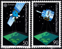 LIECHTENSTEIN 1991 EUROPA: Space. TV And Meteo Satellites. Complete Set, MNH - 1991