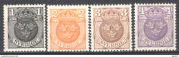 Svezia 1911 Unif.73/75 **/MNH VF/F - Ongebruikt