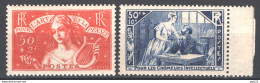 Francia 1935 Unif.307/08 **/MNH VF/F - Unused Stamps