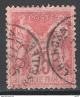 Francia 1876 75c. Unif.81 Usato/used - 1876-1898 Sage (Type II)