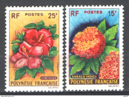 Polinesia 1962 Unif.15/16 **/MNH VF - Unused Stamps