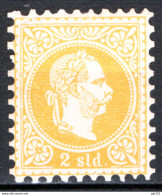 Levante 1867 Unif.1a Gilallo */MH VF/F - Levant Autrichien