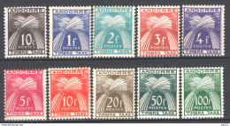 Andorra 1946 Segnatasse Unif.S32/41 **/MNH VF/F - Ongebruikt