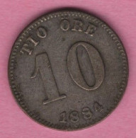 SWEDEN - 10 ÖRE 1884 - Schweden