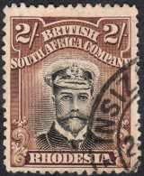 Rhodesia 1913 SG234 2/= Black And Brown Fine Used Die II P14 - Andere & Zonder Classificatie