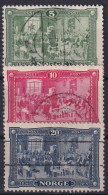 NORWAY 1914 - Canceled - Sc# 96-98 - Used Stamps