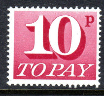 GREAT BRITAIN GB - 1970 POSTAGE DUE 10p STAMP FINE MNH ** SG D84 - Portomarken