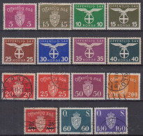 Action !! SALE !! 50 % OFF !! ⁕ Norway / NORGE 1937 - 1952 ⁕ Official Stamps ⁕ 15v MH & Used - Service