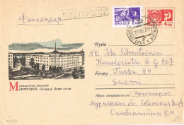 52074. Entero Postal MONCHEGORSK (Rusia) 1967 A Turku, Finlandia - 1960-69
