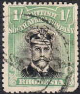 Rhodesia 1918 SG272 1/= Black And Pale Blue-green Die IIIb P14 Used - Sonstige & Ohne Zuordnung