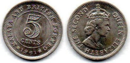 MA 27052 / Malaya Et British Bornéo 5 Cents 1961 SPL - Malaysie