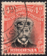 Rhodesia 1922 SG294  4d Black And Orange-vermilion P14 Fine Used - Other & Unclassified