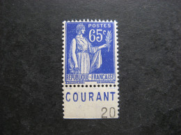 TB N° 365b, Neuf X. Avec PUB Inférieure " C.C.P. ". - Nuevos