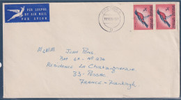 Enveloppe Afrique Du Sud Vers France 2 Timbres, Prétoria 27.11.70 - Lettres & Documents