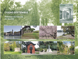 2023-ED. 5696 H.B.- Ciudad Sostenible. Parques Históricos De Madrid- NUEVO - Full Sheets