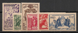 REUNION - 1937 - N°Yv. 149 à 154 - Exposition Internationale - Neuf Luxe ** / MNH / Postfrisch - Neufs