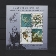 PRIX FIXE Obl  F18 2929A A 2932 A YT BL16 Peintre J.J Audubon Ornithologue 1995  69A/21 - Oblitérés