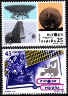 SPAIN 1991 EUROPA: Space. Radar, Communications Satellite. Complete Set, MNH - 1991