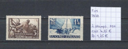 (TJ) Finland 1938 - 2 Zegels (postfris Met Plakker/neuf Avec Charnière/MH) - Nuevos