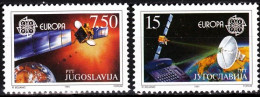 YUGOSLAVIA 1991 EUROPA: Space. Communications Satellites. Complete Set, MNH - 1991