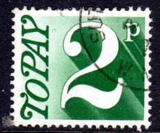 GREAT BRITAIN GB - 1970 POSTAGE DUE 2d STAMP FINE USED SG D79 - Impuestos