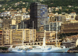 1991 PHOTO POSTCARD YACHT SAILING BOAT MONACO MONTE CARLO - Voiliers