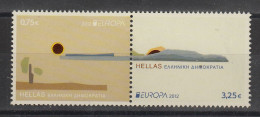 Europa Cept 2012 Greece  2v ** Mnh (VA202B) @ Face Value - 2012