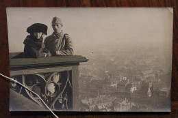 AK 1925's Carte Photo Cpa Strasbourg Alsace Militaria Couple Amoureux - Strasbourg