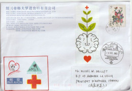 Belle Lettre De Chine  2023, à Andorra (Principality) Avec Timbre à Date Andorra Arrivé Illustré - Storia Postale