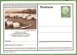 Af3713 - GERMANY - POSTAL HISTORY - Postal Stationery Card - ROWING Canoes - Canoe