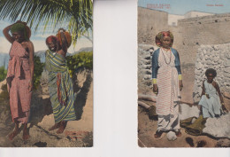 SOMALIA ITALIANA ESPOSIZIONE  1911 LOTTO 2 CARTOLINE DONNE SOMALE - Somalia