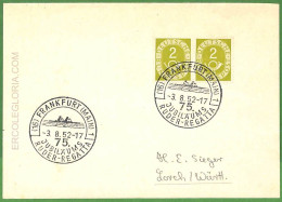 Af3721 - GERMANY - POSTAL HISTORY - Card - ROWING Canoes - 1952 - Canoe