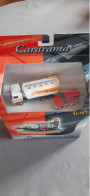 Set Station Service - Shell - Camion Citerne + Mitsubishi Pajero (Red) - Cararama - Scale 1:72