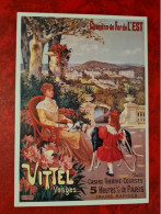 Carte VITTEL CASINO CHEMIN DE FER DE L'EST - Vittel